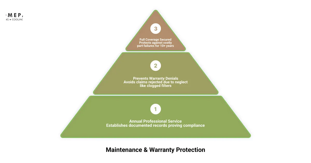 Infographic showing relationship between maintenance records and warranty coverage - annual ac maintenance is it worth it Infographic showing relationship between maintenance records and warranty coverage - annual ac maintenance is it worth it
