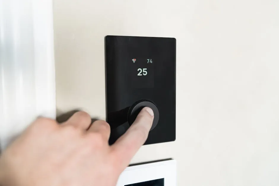 A Google Nest smart thermostat showing a 78 degree setting - summer energy saving tips for central coast homeowners