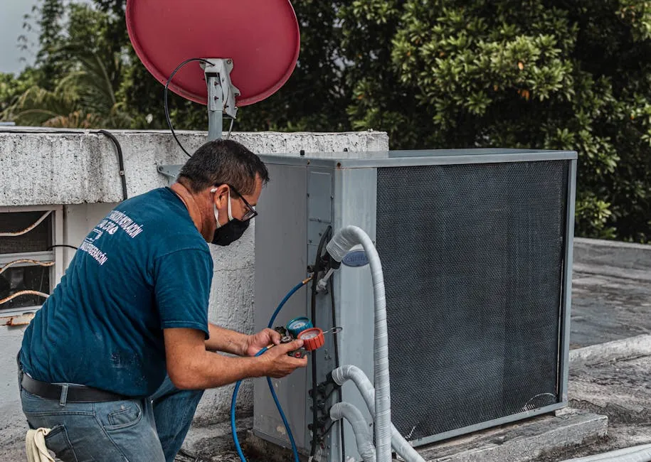 Professional HVAC technician performing a precision load calculation in a home - ac installation in arroyo grande, ca Professional HVAC technician performing a precision load calculation in a home - ac installation in arroyo grande, ca